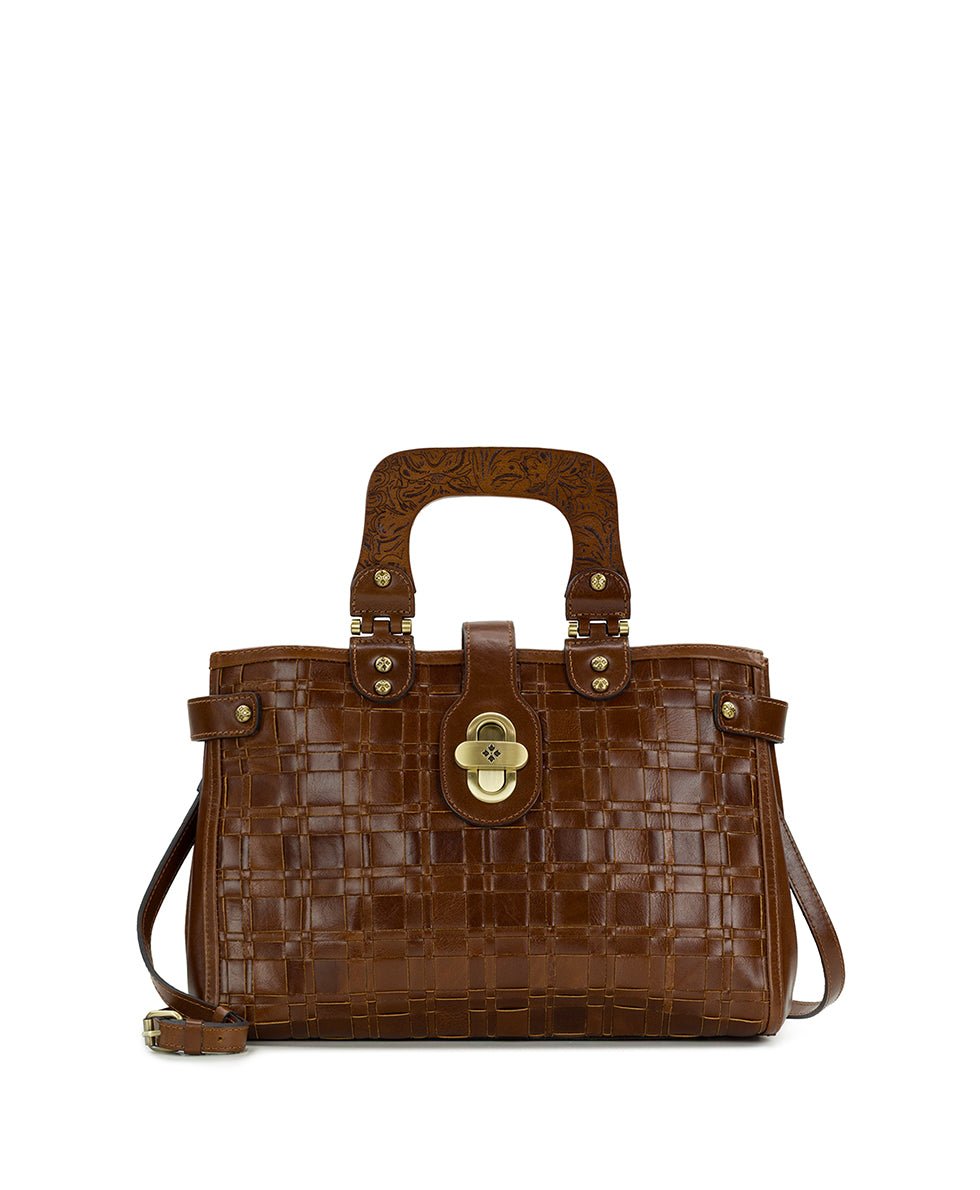 sancia woven satchel vintage distressed woven