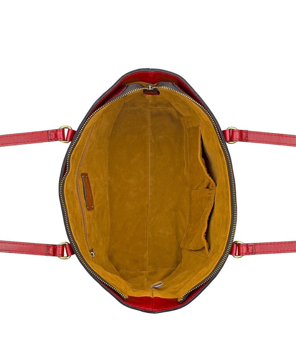 violetti tote vintage distressed leather