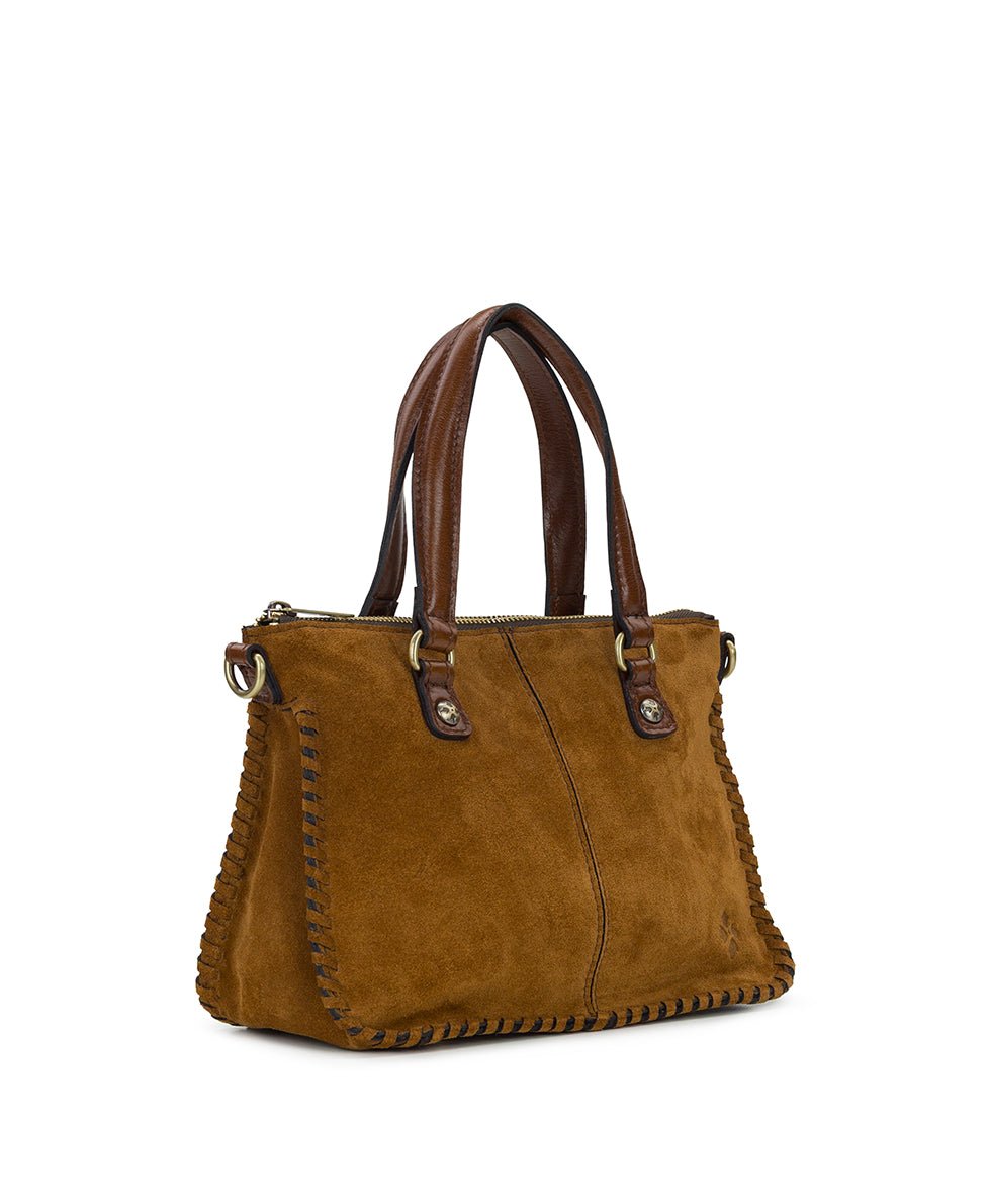brenna satchel crossbody suede